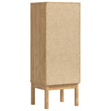 Bathroom Cabinet with Drawer FLORO Wax Brown 35 x 30 x 90 cm 42011237