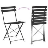 Folding Bistro Set 3 pcs Anthracite Steel 42002972