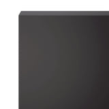 Garden Cover Profile 2 pcs 100 x 20 x 15 cm Steel Black 8012976