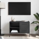 TV Cabinet Black 68x39x50.5 cm Steel 842994