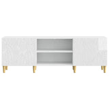 TV Cabinet 150 x 31 x 50 cm High Gloss White Engineered Wood 895149