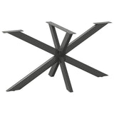 Dining Table Leg Spider Shape Anthracite 150x78x cm Steel 4013118