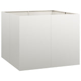 Planter 100x100x80 cm Stainless Steel 860826