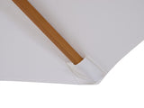 3 Garden Parasol, Pulley Operated Patio Umbrella, Wooden Table Market Umbrella with Rope Pulley T3398P315357