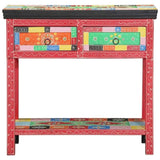 Console Table with Drawer Multicolour 80 x 35 x 76 cm 4017566