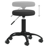 Office Swivel Chair Black Velvet 333171