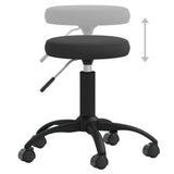 ZNTS Office Swivel Chair Black Velvet 333171