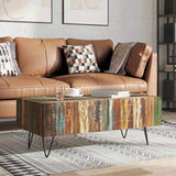 Coffee Table Solid Reclaimed Wood 100x50x38 cm 243455