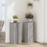 Plant Stands 2 pcs Grey Sonoma 30x30x70 cm Engineered wood 852929