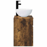 Wall-mounted Sink Vanity Smoked Oak 39 x 41 x 64.5 cm 890557