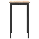 Bar Table Natural 60 x 60 x 105 cm Solid Pine Wood 892797