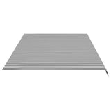 Replacement Fabric for Awning Anthracite and White 6x3.5 m 311994