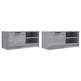 TV Cabinets 2 pcs Grey Sonoma 80x35x36.5 cm Engineered Wood 817120