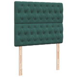 Box Spring Bed with Mattress Dark Green 120x190 cm Small Double Velvet 3290867