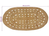 Area Rugs Natural 122 x 183 cm Jute 42010811