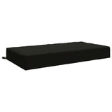 Seat Cushion SOEST 100% Polyester Black 120 x 80 x 15 cm 944310