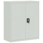 ZNTS File Cabinet Light Grey 90x40x145 cm Steel 3188318