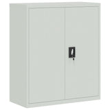 ZNTS File Cabinet Light Grey 90x40x145 cm Steel 3188318