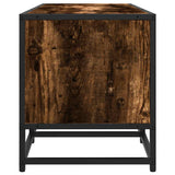 TV Cabinet Smoked Oak 120x35x41 cm Engineered Wood and Metal 848841