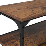 TV Cabinet Old Wood 160 x 30 x 50 cm Engineered Wood and Iron 881288