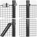 Welded Wire Fence with Spikes 50 x 0.4 m 3352219