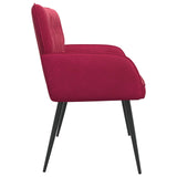 2 Seater Sofa with Metal Legs 2-Seater Wine Red Velvet 42051022