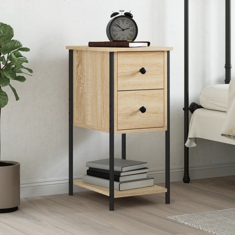 ZNTS Bedside Cabinet Sonoma Oak 32x42x70 cm Engineered Wood 826095