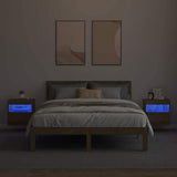 TV Wall Cabinets with LED 2 pcs Artisan Oak 40 x 30 x 40 cm 882974
