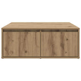 Coffee Table Artisan oak 80 x 80 x 31 cm Engineered wood 875487