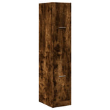 Apothecary Cabinet Smoked Oak 30x41x144.5 cm Engineered Wood 855173