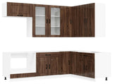 Kitchen Unit KALMAR 8 pcs Brown Oak Engineered Wood 3438464