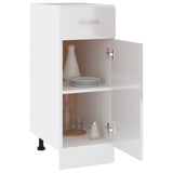 Drawer Bottom Cabinet Lyon High Gloss White 30x46x81.5 cm Engineered Wood 801209
