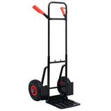 Telescopic Hand Trolley 200 kg Black and Red 146665