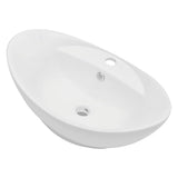 Bathroom Furniture Set Black and White Engineered wood, Ceramic 279337
