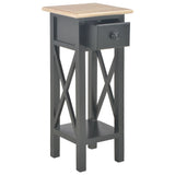 Side Table Black 27x27x65.5 cm Wood 280059