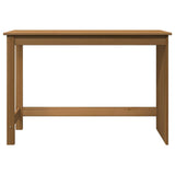Desk Honey Brown 112 x 50 x 75 cm Solid Pine Wood 42028372