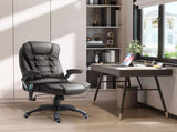 6-Point Massage Office with Seat Heated for Home Office, PU Leather High Back Executive Desk T3398P328215