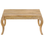 ZNTS Coffee Table 80x80x40 cm Solid Mango Wood 247111