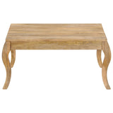 ZNTS Coffee Table 80x80x40 cm Solid Mango Wood 247111