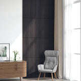 Acoustic Wall Panels 8 pcs Slatted 60.5x60 cm Oak Veneer 42002585