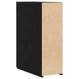 Apothecary Cabinet Black Oak 20 x 45.5 x 60 cm Engineered Wood 862637