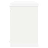 Wall Shelf Set of 2 White Engineered wood 807133