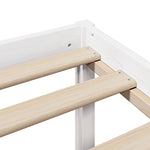 ZNTS Bookcase Bed without Mattress White 180x200 cm Super King Solid Wood Pine 3322023