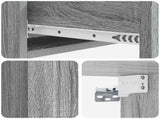Wall-Mounted Side Table Grey Sonoma 87.5 x 34.5 x 17 cm 898331