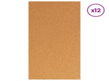 Cork Sheet 12 pcs 100 x 50 x 1 cm Cork Brown 42033426