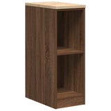 ZNTS Garage Storage Cabinet Brown Oak 30x51x85 cm Solid Wood Pine 860532