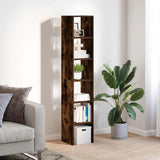Bookcases 2 pcs Stackable Smoked Oak 30x30x80 cm Engineered Wood 858812