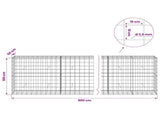 Gabion with 3.5 mm Wire and 10x10 cm Mesh 900x50x100 cm 3463308