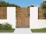 Garden Gate 85x175 cm Corten Steel Square Design 153248
