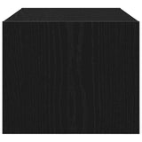 TV Cabinet Black Oak 60x31x25.5 cm Engineered Wood 861492